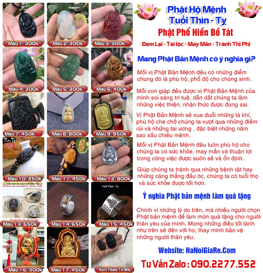 Phật Bản Mệnh Tuổi Thìn - Tượng Phật Phổ Hiền Bồ Tát - Phong Thuỷ Hợp Tuổi Thìn