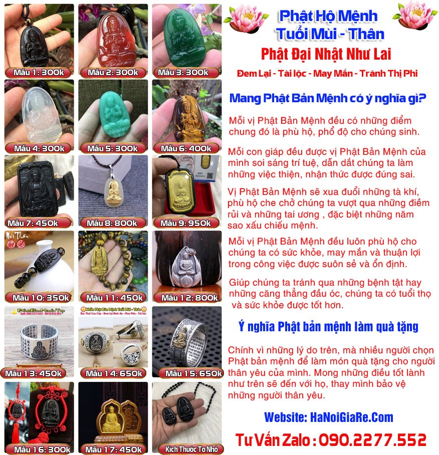 Phật Bản Mệnh Tuổi Mùi - Tuổi Thân - Phật Đại Nhật Như Lai