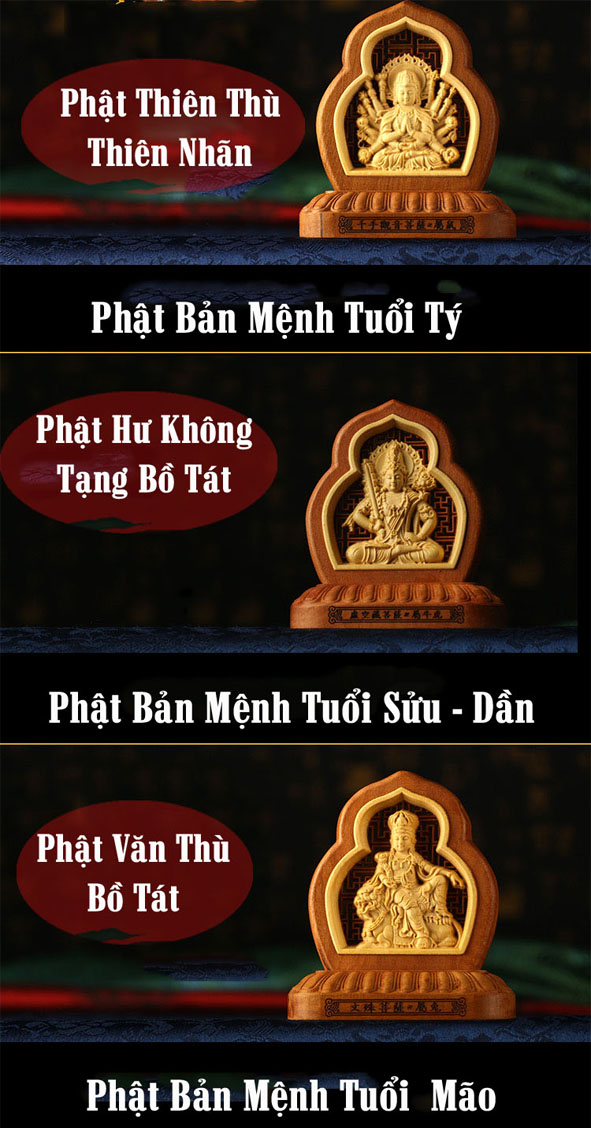 Tượng Phật Để ô tô - Phật Bản Mệnh Để Xe ô Tô