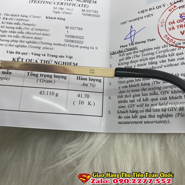 Kính Solex Chữ H Vàng Đúc 10k Kèm Kiểm Định - Kính Măt Cao Cấp